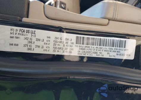 2015 Jeep Grand Cherokee Laredo from USA, damaged, VIN 1C4RJEAG5FC143806